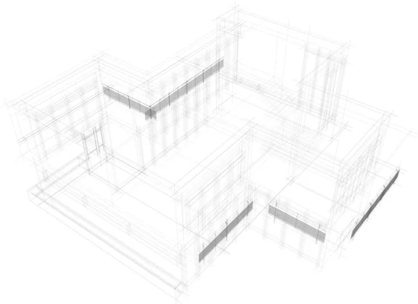 抽象的な建築壁紙のデザインデジタルコンセプトの背景 — ストックベクタ