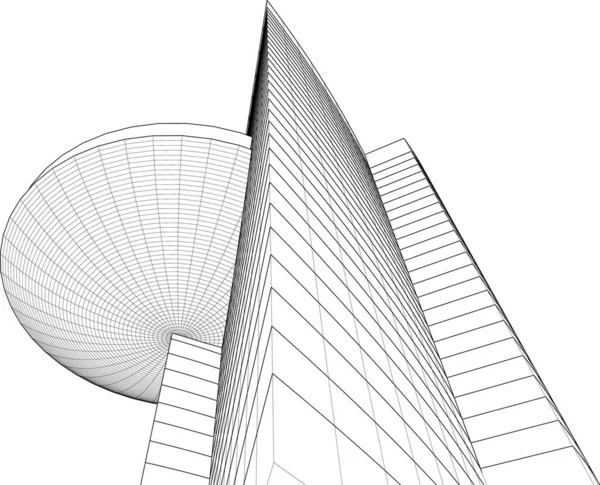 建筑墙纸摘要 数码背景 — 图库矢量图片