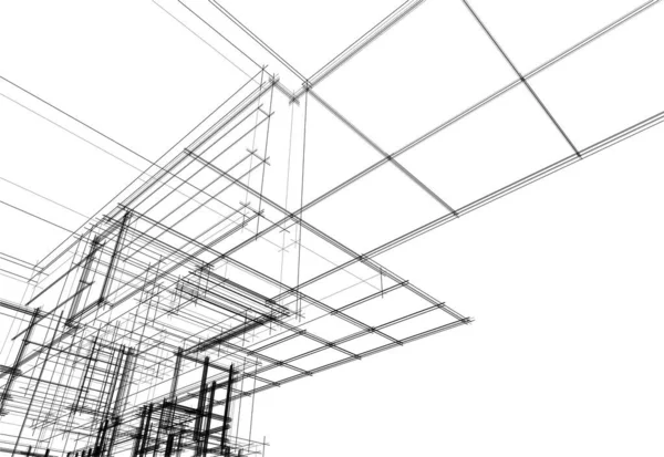 Abstrakcyjna Tapeta Architektoniczna Tło Cyfrowe — Wektor stockowy