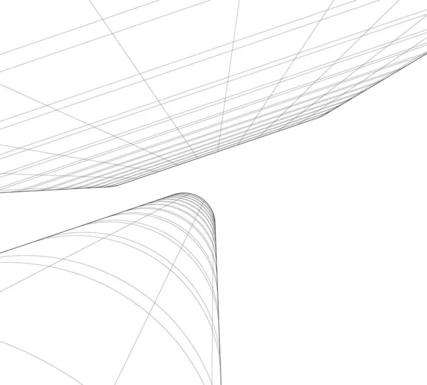 Абстрактные Архитектурные Обои Цифровой Фон — стоковый вектор