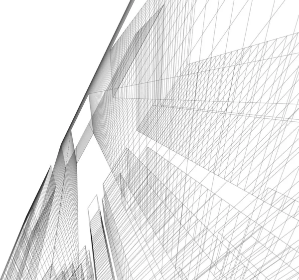 Fondo Pantalla Arquitectónica Abstracta Fondo Digital — Vector de stock