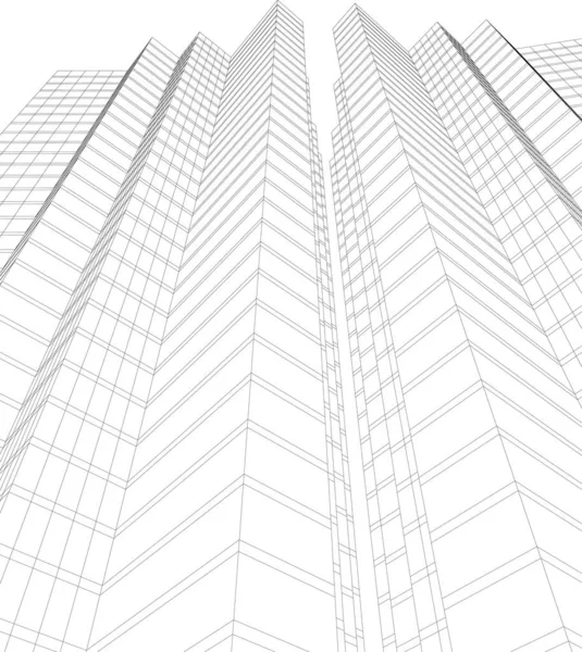 Fondo Pantalla Arquitectónica Abstracta Fondo Digital — Vector de stock