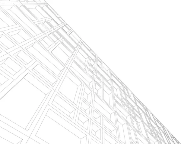 抽象的な建築壁紙やデジタル背景 — ストックベクタ