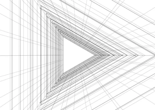 Abstrakcyjna Tapeta Architektoniczna Tło Cyfrowe — Wektor stockowy