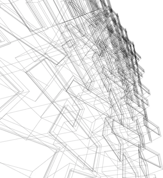 Abstrakcyjna Tapeta Architektoniczna Tło Cyfrowe — Wektor stockowy