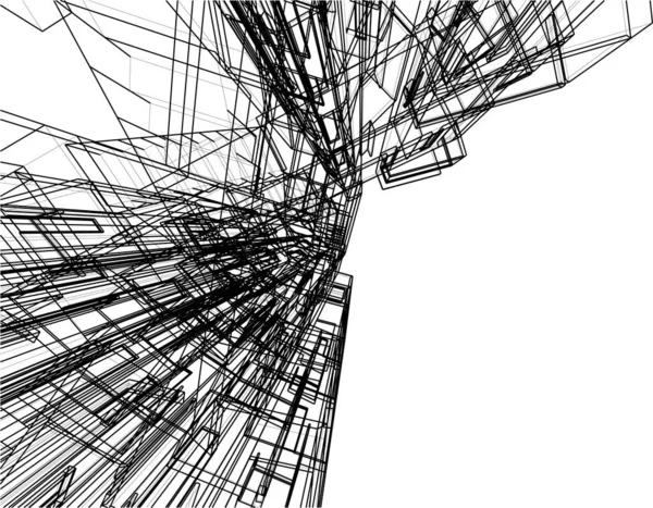 Abstrakcyjna Tapeta Architektoniczna Tło Cyfrowe — Wektor stockowy