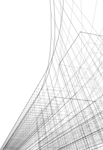 Fondo Pantalla Arquitectónica Abstracta Fondo Digital — Archivo Imágenes Vectoriales