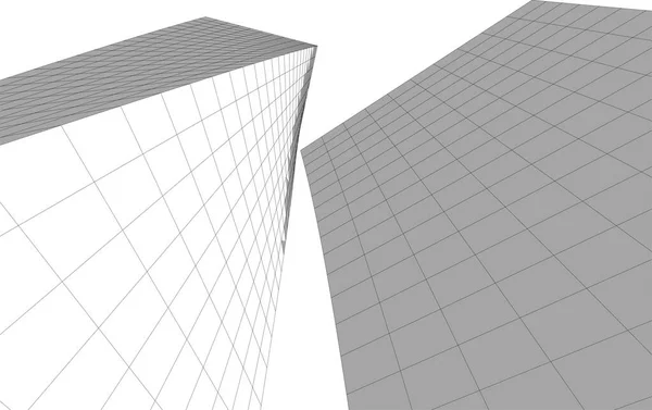 建筑墙纸概念摘要 数码背景 — 图库矢量图片