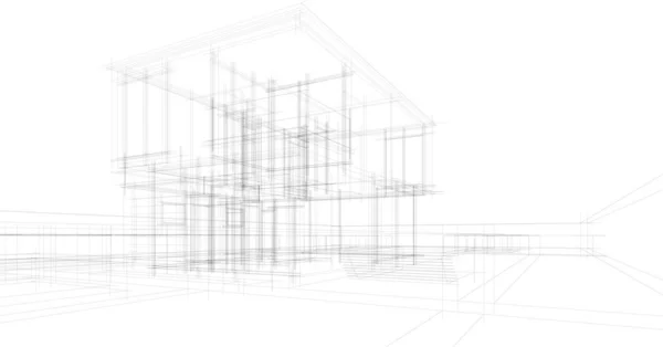 Abstrakcyjna Tapeta Architektoniczna Tło Cyfrowe — Wektor stockowy