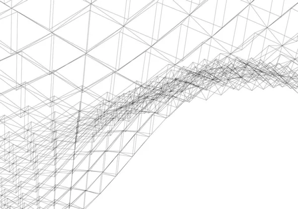 Abstrakt Arkitektoniska Tapeter Digital Bakgrund — Stock vektor