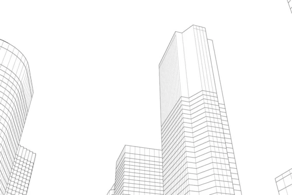 建筑墙纸摘要 数码背景 — 图库矢量图片