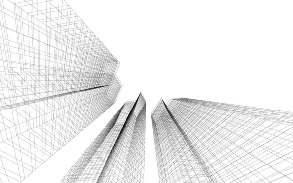 Abstract Architectonisch Behang Digitale Achtergrond — Stockvector