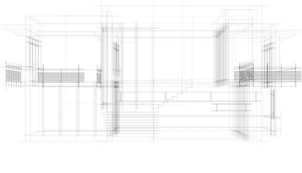 Абстрактный Архитектурный Дизайн Обоев Цифровой Концепт Фон — стоковый вектор