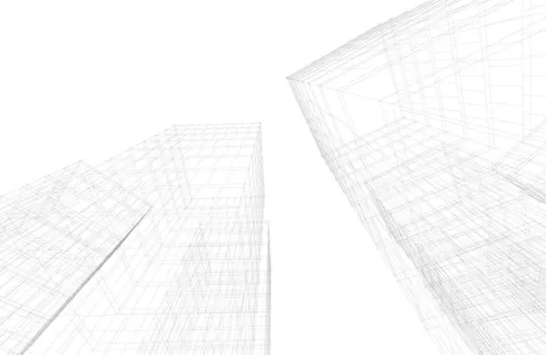 Abstrakti Arkkitehtoninen Tapetti Digitaalinen Tausta — vektorikuva