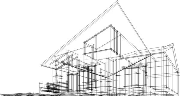 Абстрактные Архитектурные Обои Цифровой Фон — стоковый вектор
