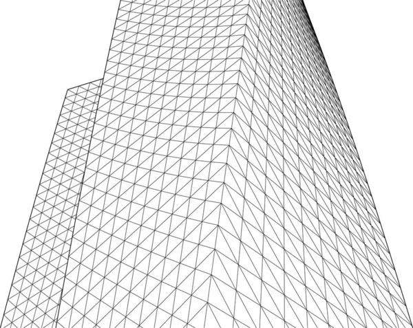 抽象的な建築壁紙やデジタル背景 — ストックベクタ