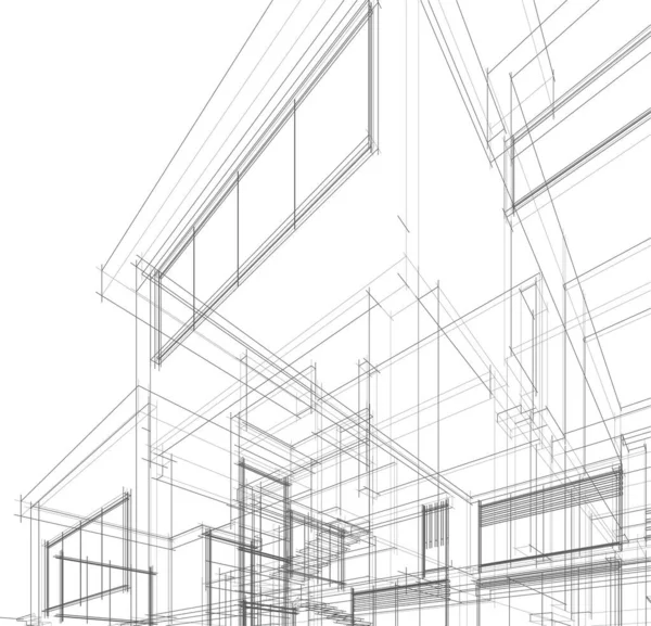 建筑墙纸摘要 数码背景 — 图库矢量图片