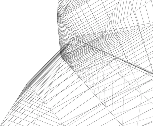 抽象的な建築壁紙やデジタル背景 — ストックベクタ