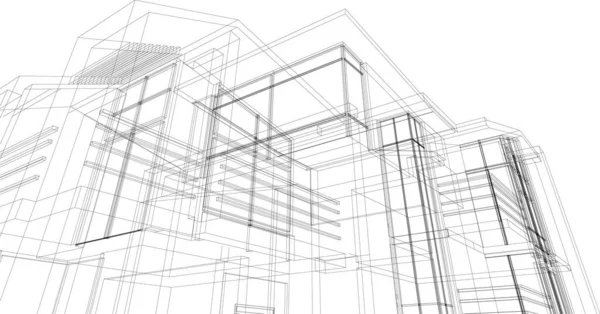 Абстрактные Архитектурные Обои Цифровой Фон — стоковый вектор