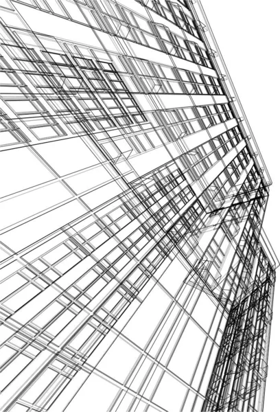 Fondo Pantalla Arquitectónica Abstracta Fondo Digital — Vector de stock