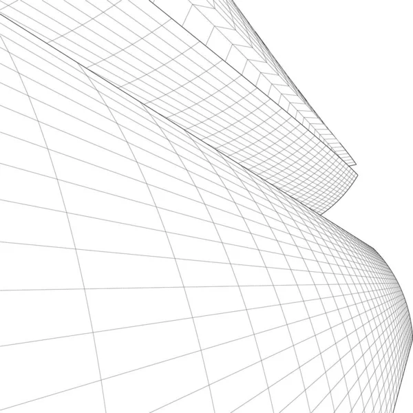 Abstrakcyjna Tapeta Architektoniczna Tło Cyfrowe — Wektor stockowy