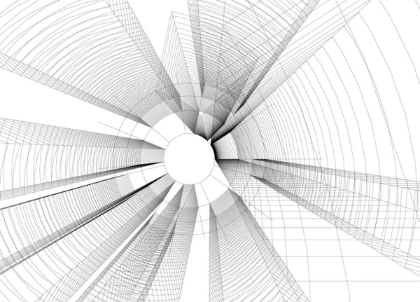Abstrakcyjna Tapeta Architektoniczna Tło Cyfrowe — Wektor stockowy