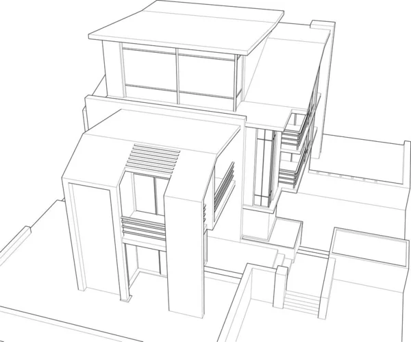 建筑墙纸摘要 数码背景 — 图库矢量图片