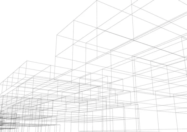 抽象的な建築壁紙やデジタル背景 — ストックベクタ