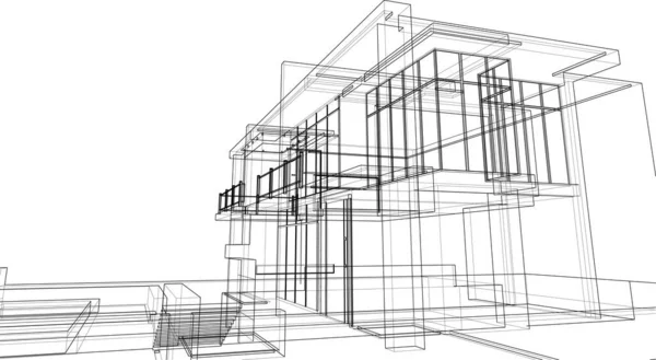 建筑墙纸摘要 数码背景 — 图库矢量图片