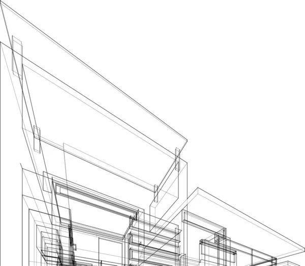 Абстрактные Архитектурные Обои Цифровой Фон — стоковый вектор