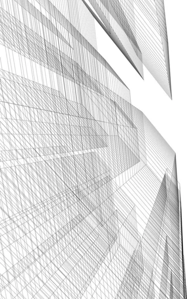 Abstract Architectonisch Behang Digitale Achtergrond — Stockvector