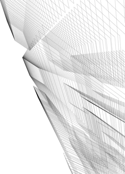 Abstract Architectonisch Behang Digitale Achtergrond — Stockvector