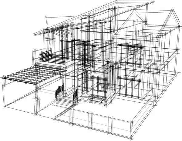 建筑墙纸摘要 数码背景 — 图库矢量图片