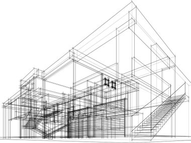 soyut mimari duvar kağıdı, dijital arkaplan