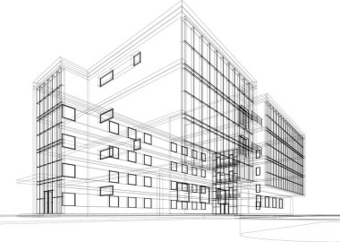 soyut mimari duvar kağıdı konsepti, dijital arkaplan