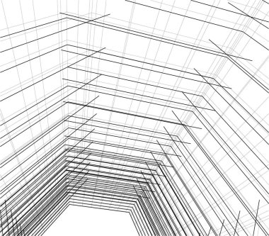 soyut mimari duvar kağıdı konsepti, dijital arkaplan