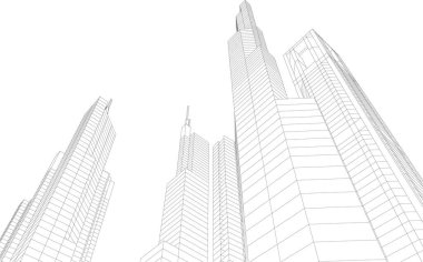 soyut mimari duvar kağıdı konsepti, dijital arkaplan