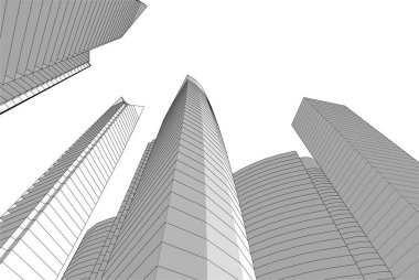 soyut mimari duvar kağıdı, dijital arkaplan