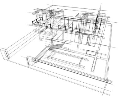 soyut mimari duvar kağıdı, dijital arkaplan