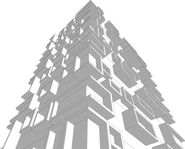 soyut mimari duvar kağıdı, dijital arkaplan