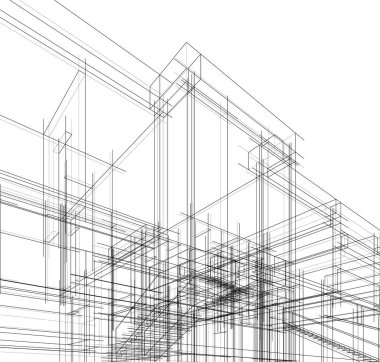 soyut mimari duvar kağıdı, dijital arkaplan