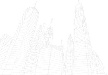 soyut mimari duvar kağıdı, dijital arkaplan