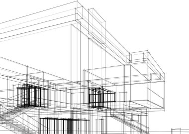 soyut mimari duvar kağıdı, dijital arkaplan