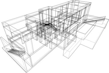 soyut mimari duvar kağıdı, dijital arkaplan