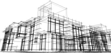 soyut mimari duvar kağıdı, dijital arkaplan