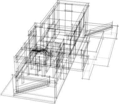 soyut mimari duvar kağıdı, dijital arkaplan