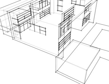 soyut mimari duvar kağıdı, dijital arkaplan