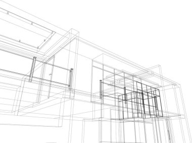 soyut mimari duvar kağıdı, dijital arkaplan