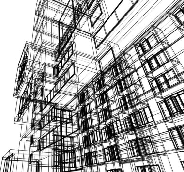 soyut mimari duvar kağıdı, dijital arkaplan