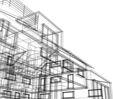 soyut mimari duvar kağıdı, dijital arkaplan